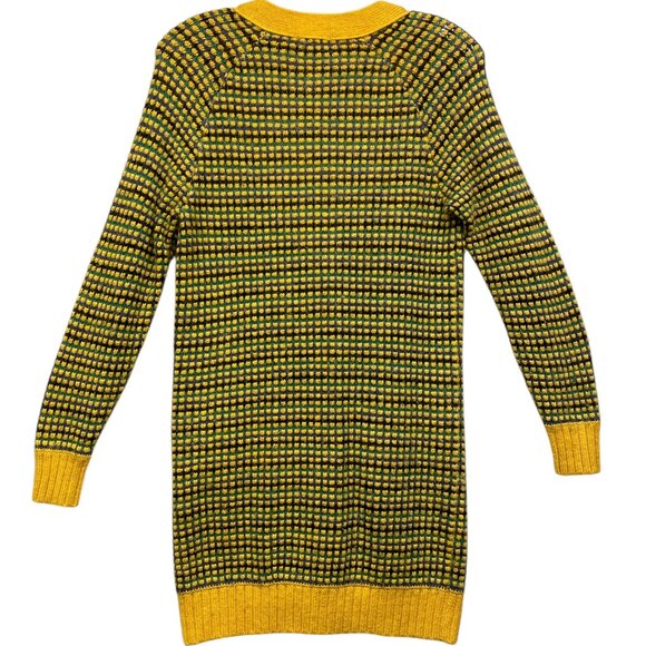 Kenzo Green/Yellow Knit Cardigan - Picture 2 of 7